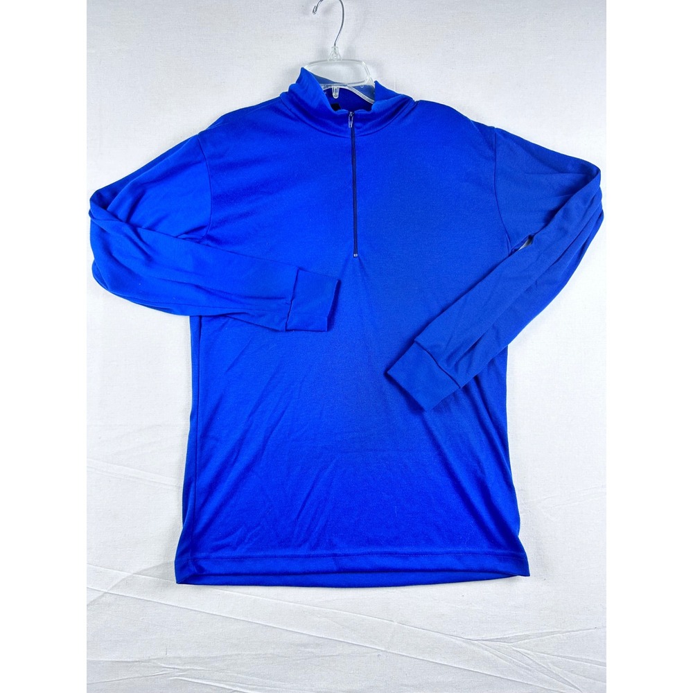 Patagonia Capilene Mens Medium Blue 1/4 Zip Pullover Base Layer Shirt 44461 USA